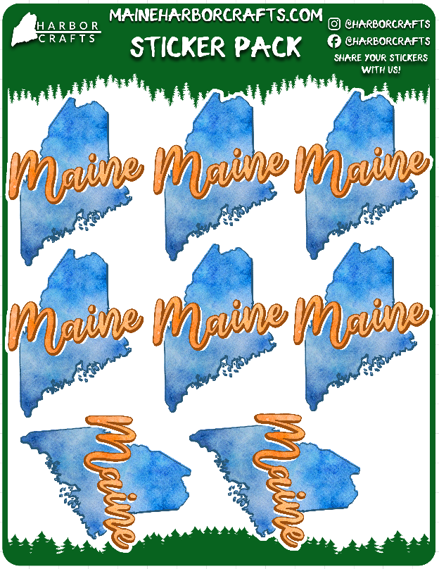 Maine Stickers | Free Shipping!