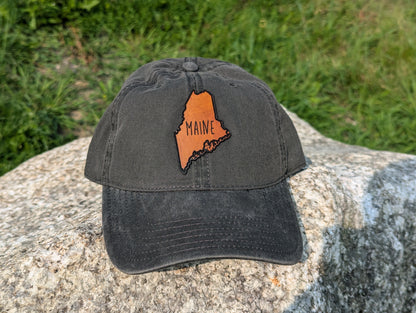 Maine Leather Patch Hat