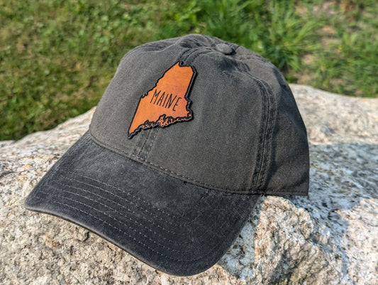 Maine Leather Patch Hat