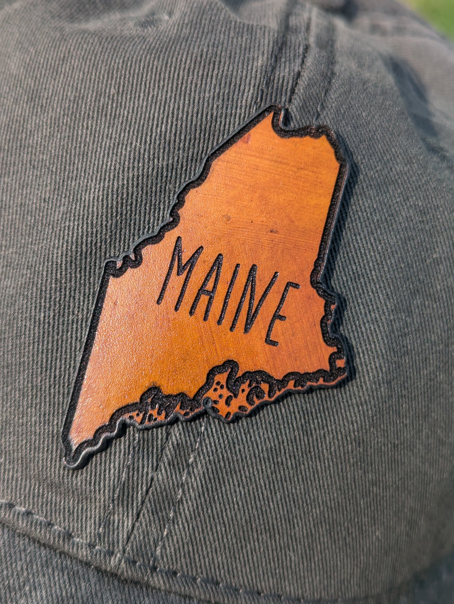 Maine Leather Patch Hat