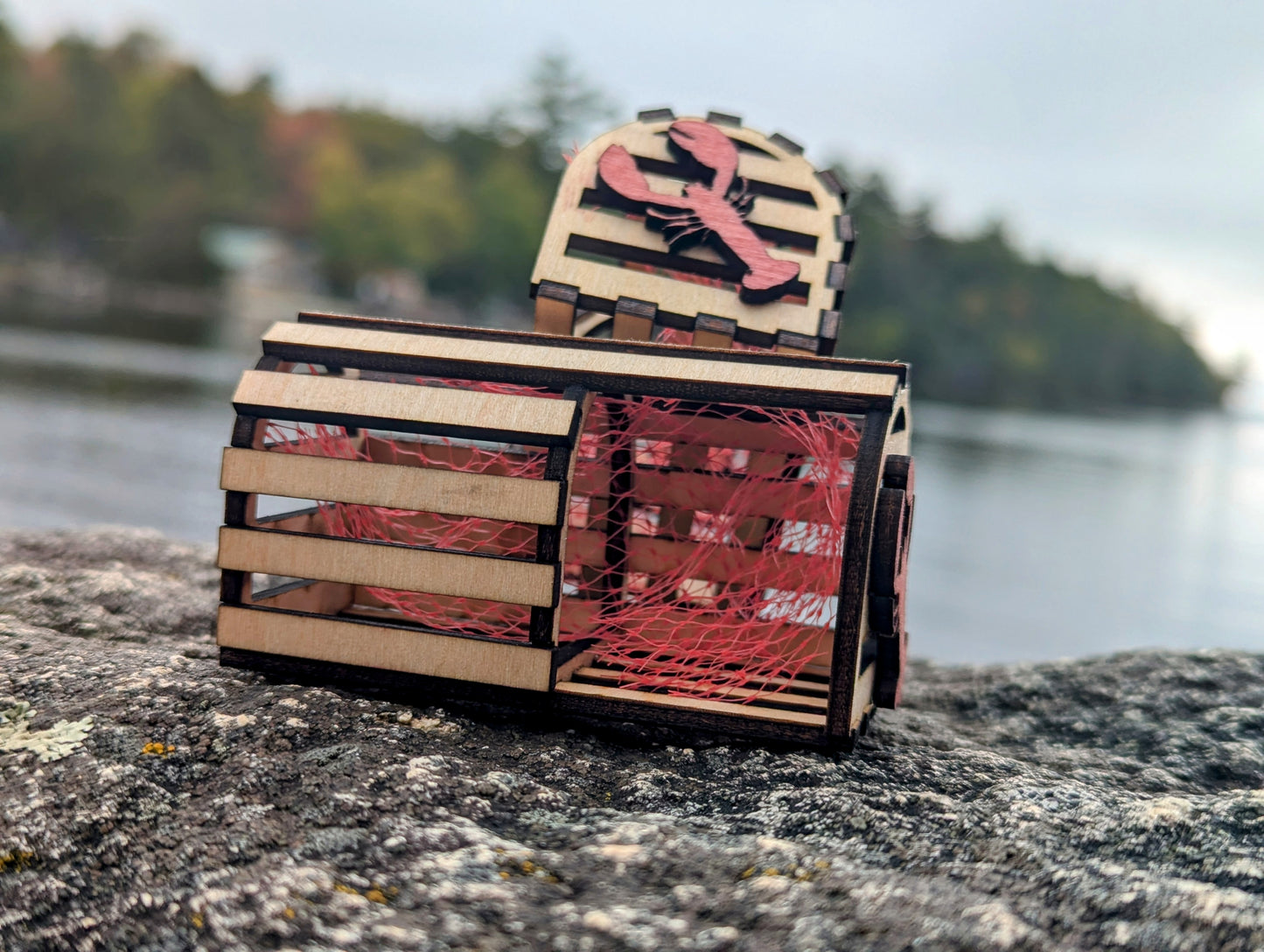 Miniature Lobster Trap Ornament