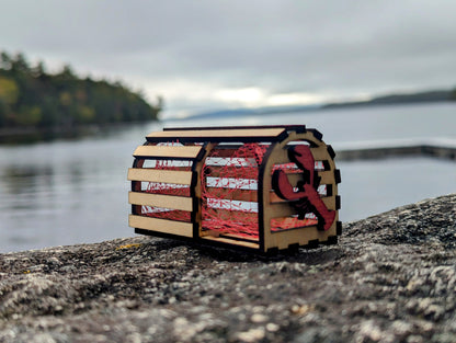 Miniature Lobster Trap Ornament