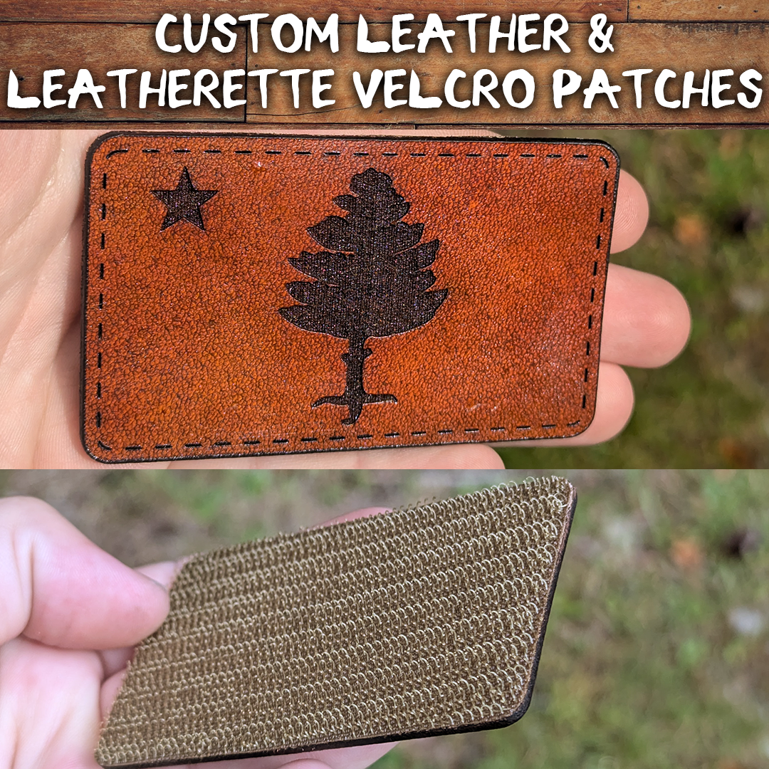 Custom Velcro Leather & Leatherette Patches