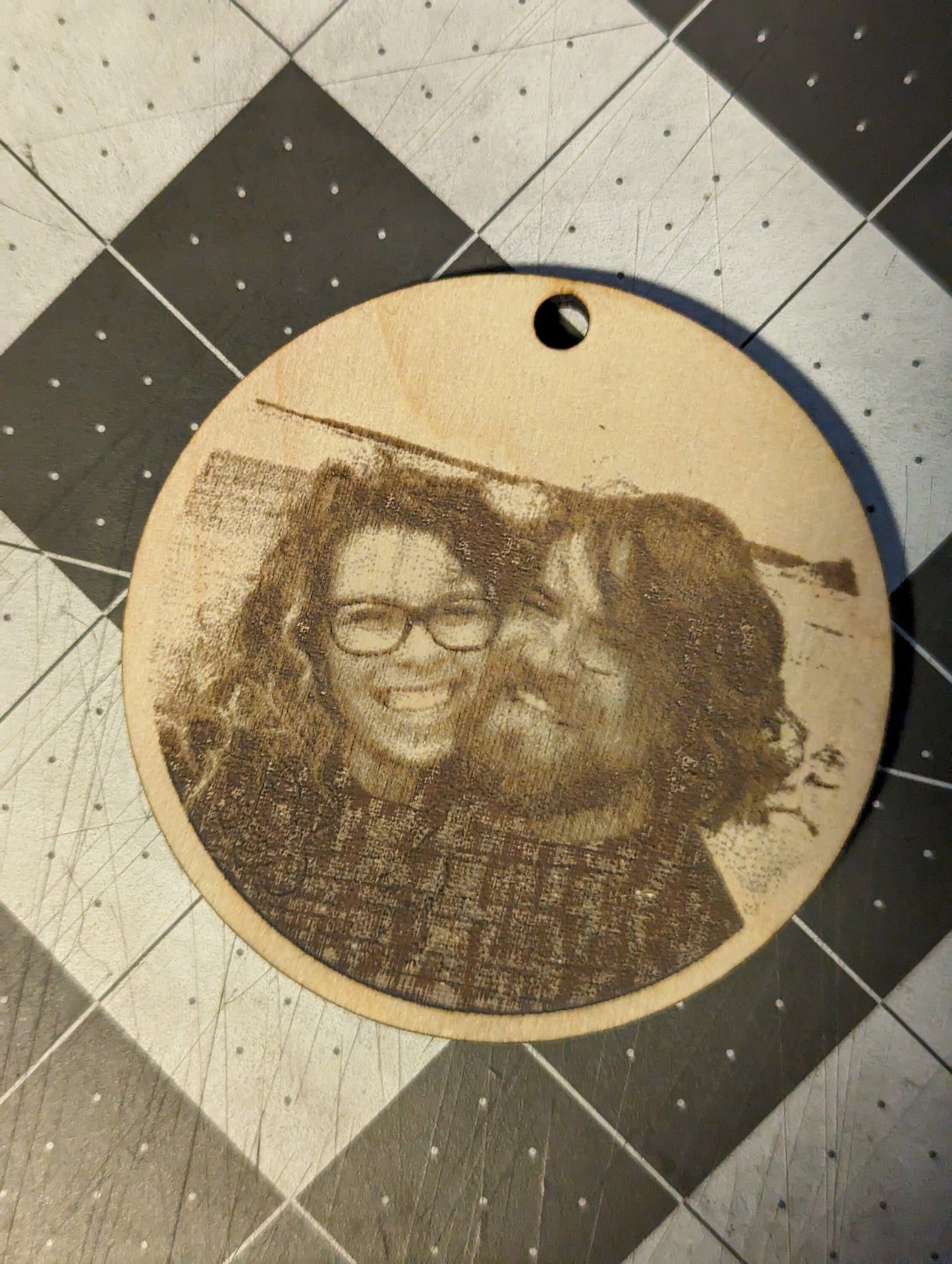 Custom Laser Engraved Wood Ornaments