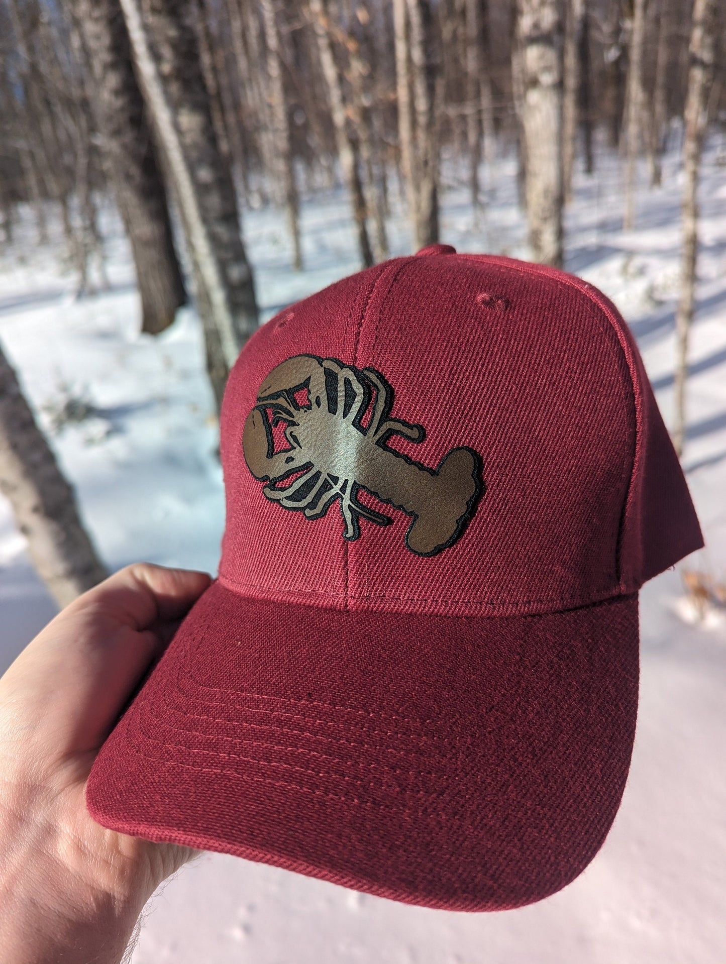 Lobster Leather Patch Hat | Maine Made